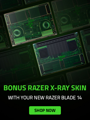 Get a bonus Razer X-Ray Skin with your new Razer Blade 14. Click to Shop Now