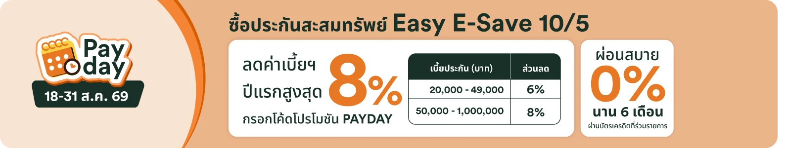 Proof of coupon - FWD - FWD ประกนสะสมทรพย Easy E-Sav [[รับสูงสุด 8%]] เบยปแรก 20,000-1,000,000